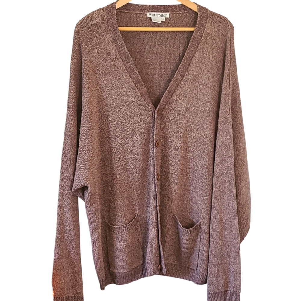 Winter Silks Cardigan Sweater Mens Casual XXL